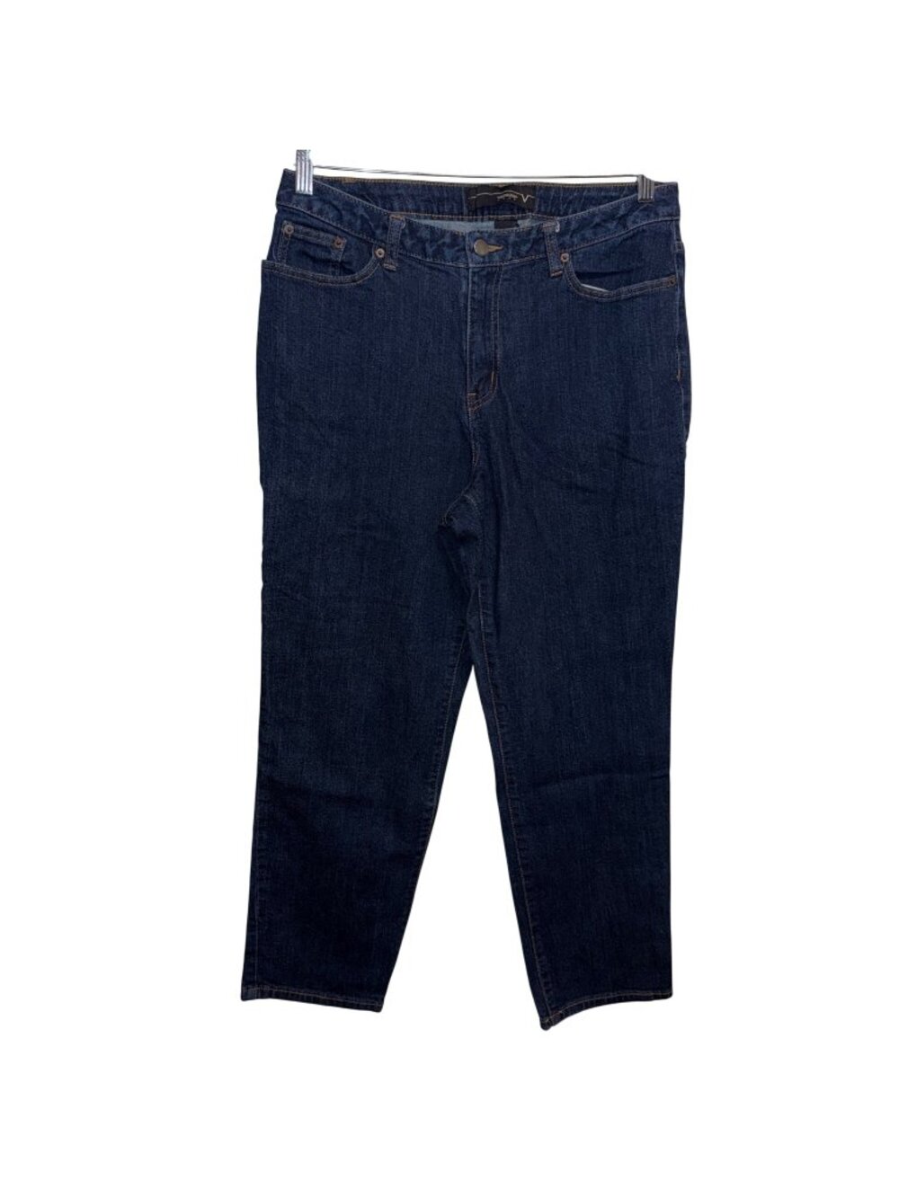 Venezia Womens Petite Dark Wash Denim Jeans Size 14P 99% Cotton 1% Spandex